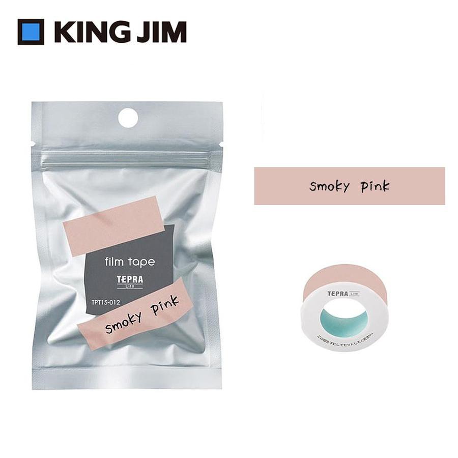 KING JIM TEPRA LITE熱感式標籤薄膜自黏膠帶/ 15mm/ 煙燻粉/ TPT15-012 eslite誠品