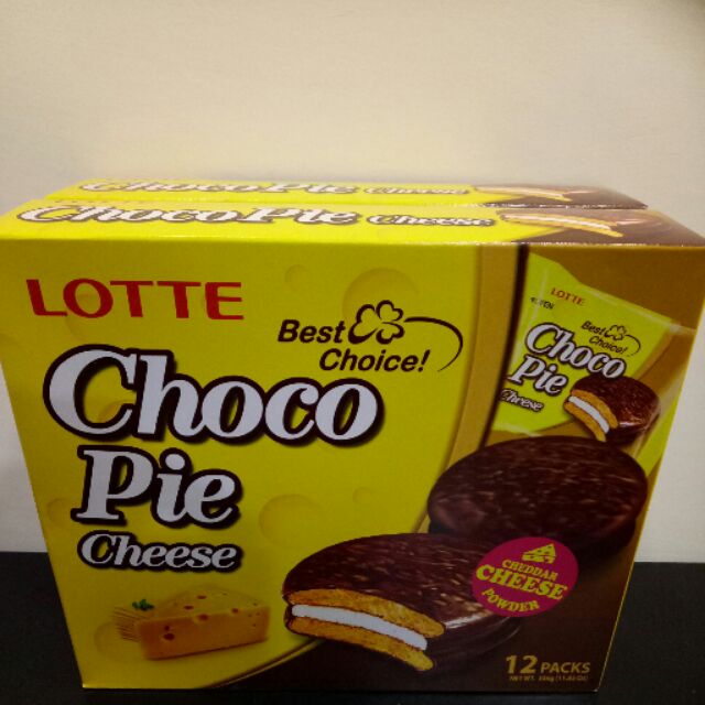 LOTTE 起司風味巧克力派 12入 現貨1盒 即期品