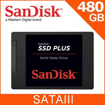 【MR3C】含稅【公司貨】SanDisk 480GB 480G SSD PLUS SATA SSD固態硬碟(TLC)