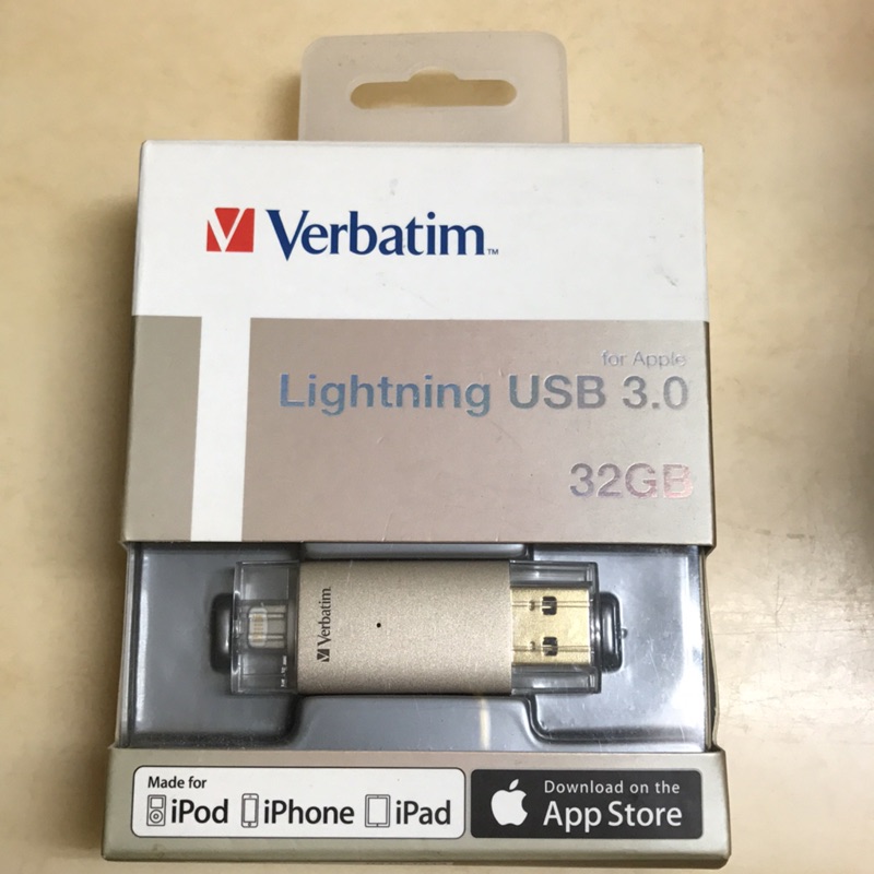 Verbatim 32GB Iphone 6s 以下專用隨身碟 2016版 用不到便宜出售