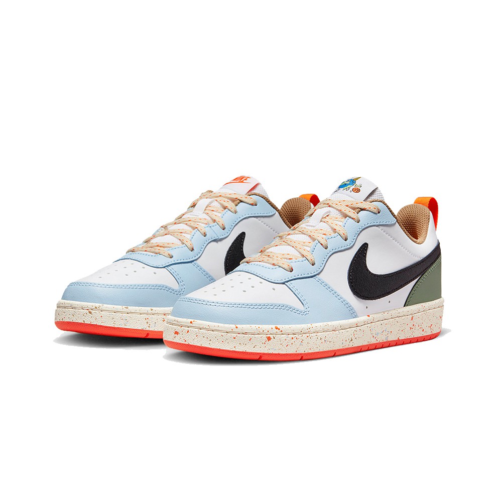 NIKE 女 COURT BOROUGH LOW 2 (GS) 流行 休閒經典復古鞋-DX6052-101 廠商直送