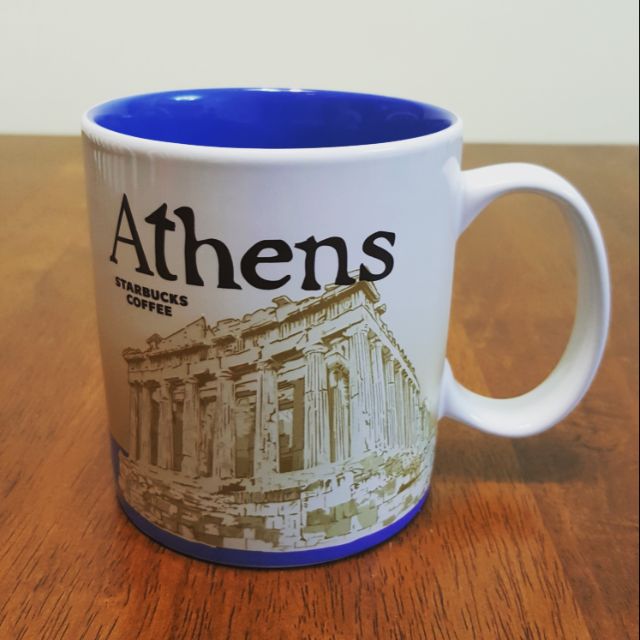 希臘雅典星巴克城市杯Athens馬克杯典藏系列mic版本加紐約CS版