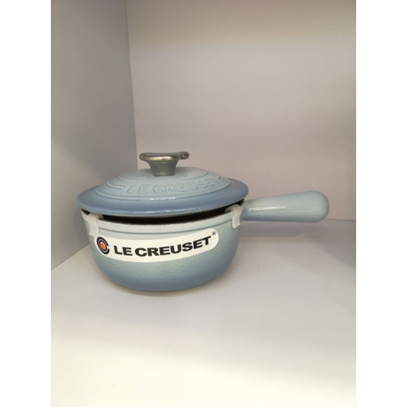 Le creuset 單柄醬汁鍋16cm(海岸藍）熊頭