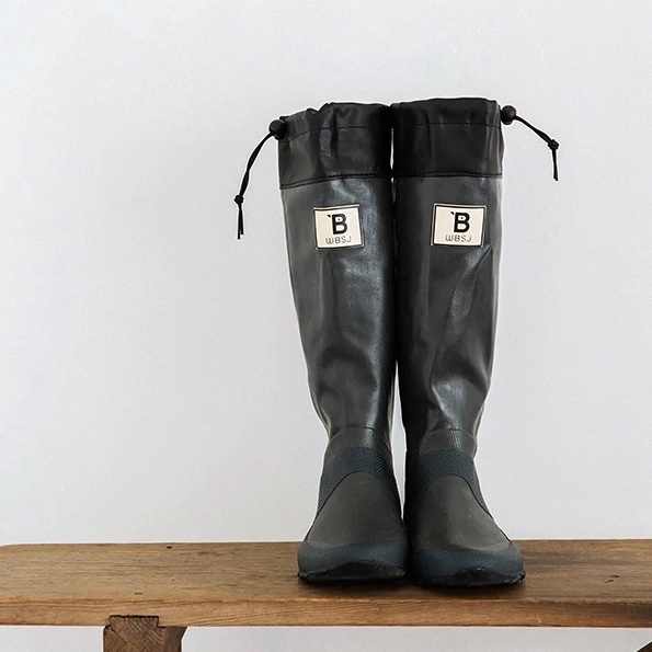 🇯🇵日本直送 ⛈雨季必備  WBSJ 日本野鳥協會 長靴雨鞋 灰色