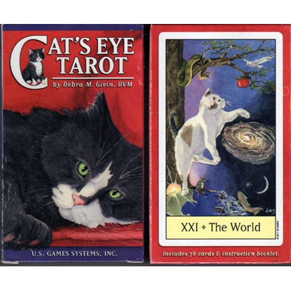【預馨緣塔羅鋪】現貨正版貓眼塔羅Cat's Eye Tarot(油畫風貓咪)