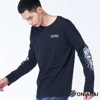 BLUE WAY 鬼洗 ONIARAI-日式鬼武破片爆裂鬼厚長TEE