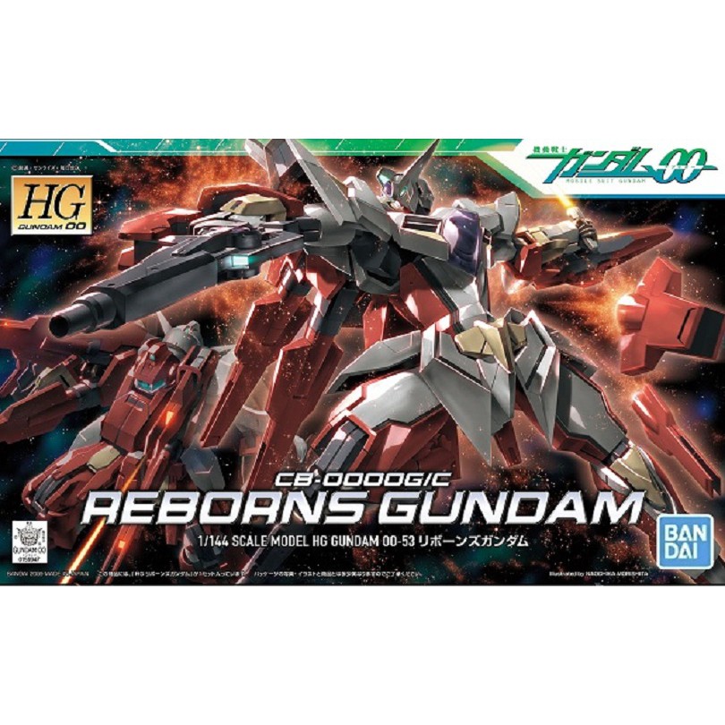 BANDAI 萬代 HG00 1/144 53 CB-0000G/C 再生鋼彈 REBORNS GUNDAM 東海模型