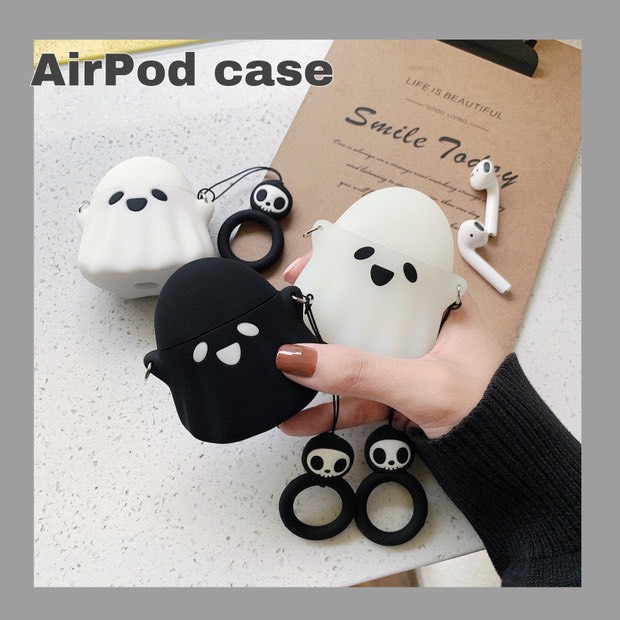 現貨超可愛 鬼魂 幽靈 Airpods pro 1/2代 保護套 airpods pro 防摔卡通矽膠保護套