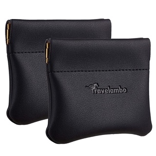 【台灣現貨】正品 假一賠十 美國🇺🇸 Travelambo零錢包 擠壓式皮革零錢包 零錢包 耳機包 鑰匙包 收納袋 皮件