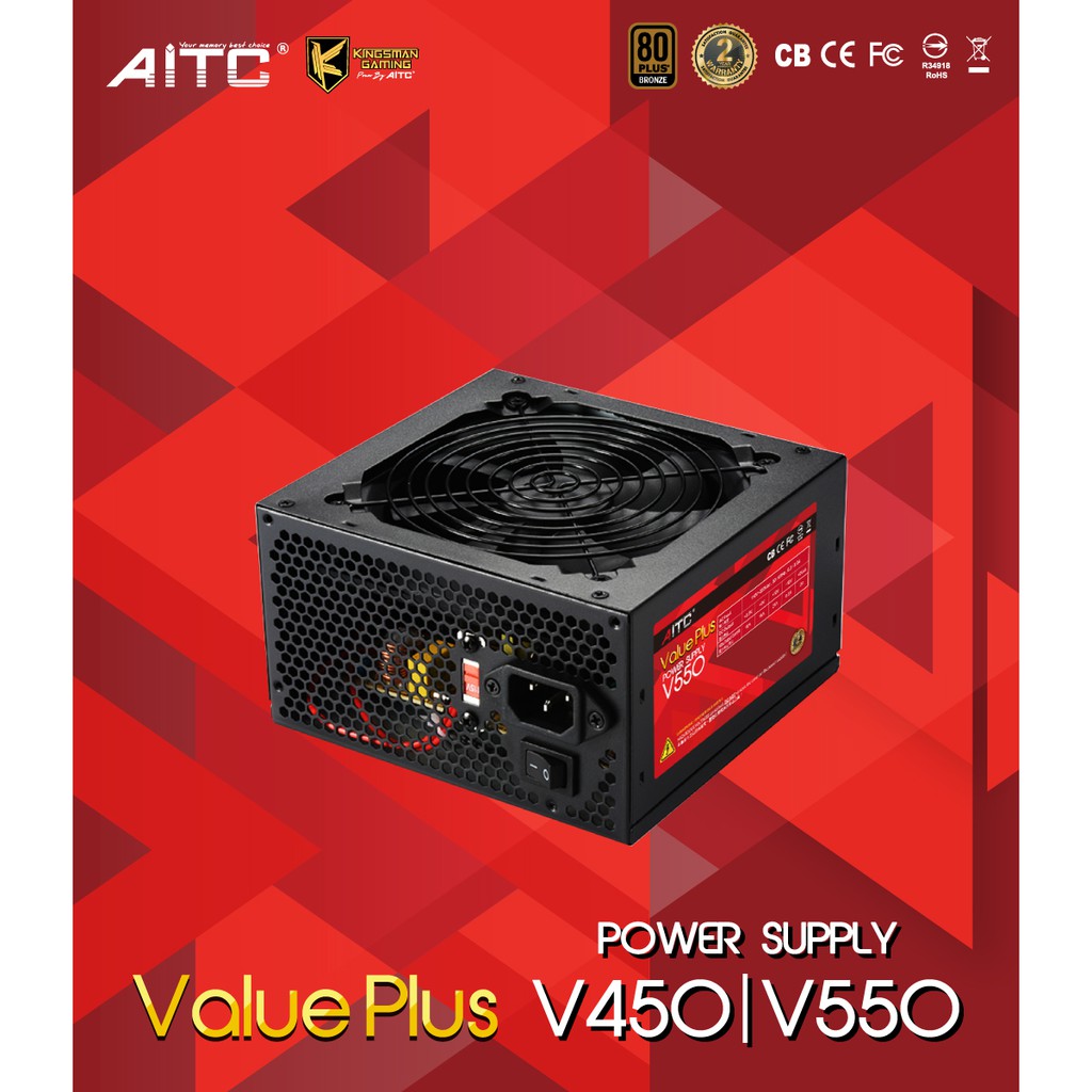 AITC 艾格  銅牌 450W 550W 80PLUS 電源供應器盒裝V450 V550