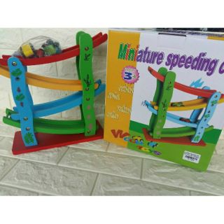 木製兒童玩具 四層雲霄飛車 四層滑翔車 軌道車 滑行車 玩具車幼兒早教 益智學習 益智玩具