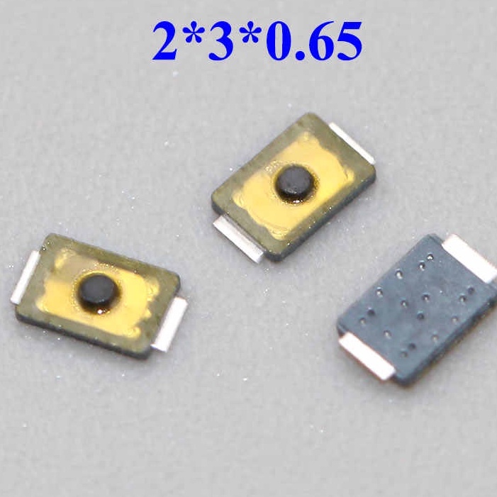 2*3*0.65MM 迷你 超小薄膜按鍵 2x3 輕觸開關 兩腳 鍋仔片 手機 相機