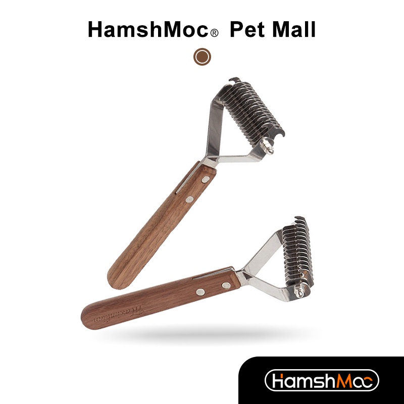 HamshMoc 寵物開結梳 貓狗兔子梳子 按摩梳 脫毛除毛梳 寵物理毛器具 梳毛器 寵物美容 長短毛通用【現貨速發】