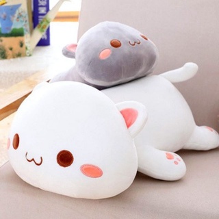 全新品 韓國超萌 咚咚貓 懶人抱枕 睡覺 可愛呆萌 瞇眼 貓咪公仔 趴睡貓 絨毛大娃娃 娃娃機 航海王 七龍珠 鬼滅之刃