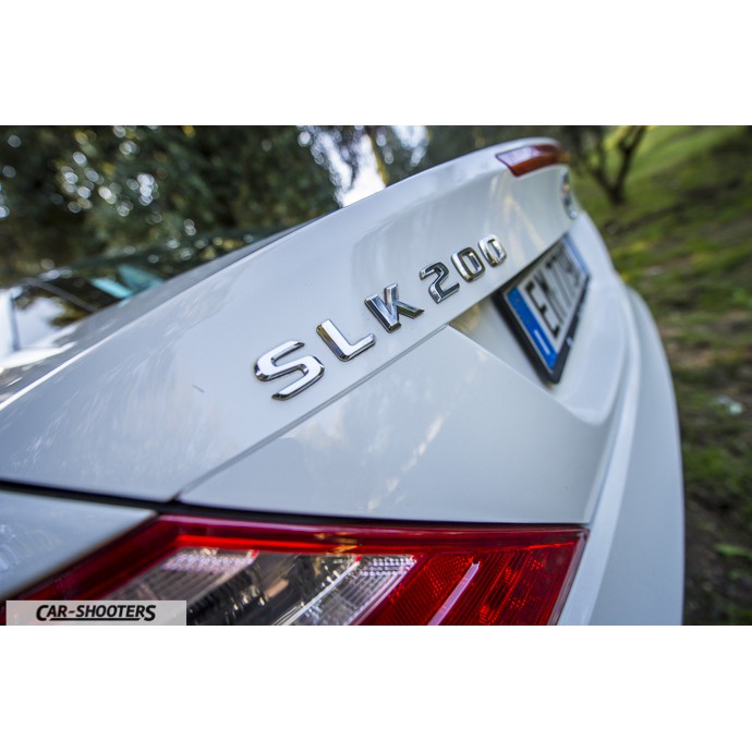~圓夢工廠~ Benz 賓士 2008~2014 SLK200 後車箱字貼 同原廠款式 鍍鉻銀 字體高度25mm