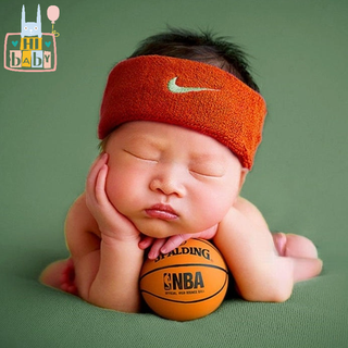 🍒台灣現貨🍒 拍攝道具 寶寶寫真 新生兒寫真 攝影衣服 寫真道具 滿月 百天照 寶寶套裝 頭帶 籃球NBA Hibaby