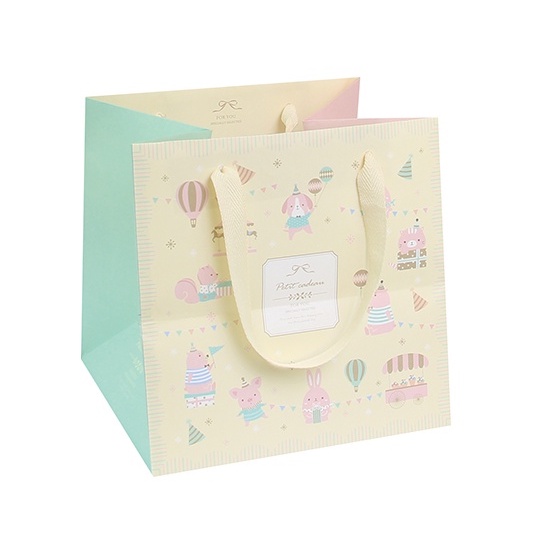 🌸五日工坊🌸 4吋乳酪蛋糕盒-寶貝派對 紙袋 手提袋(單個) 包【3-290811】 禮品袋 禮物袋