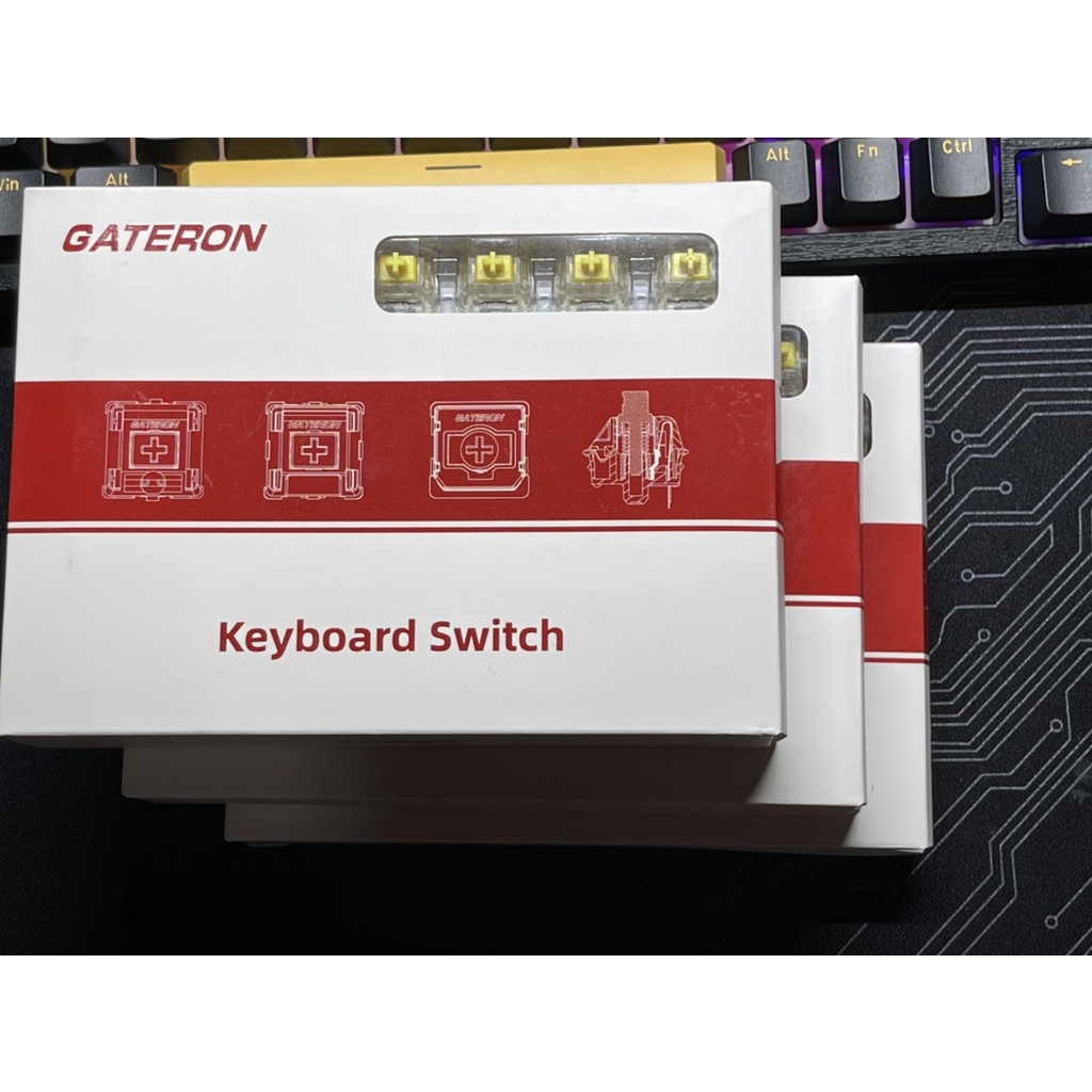 Gateron佳達隆 G黄RPO  105顆 3盒 (自售) 上過一次鍵盤，大概兩周少用