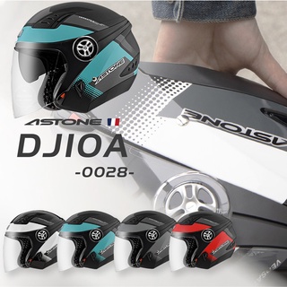 現貨 Astone 安全帽 免運 街頭彩繪 四分之三罩 雙層鏡片 全罩DJ10A OO28