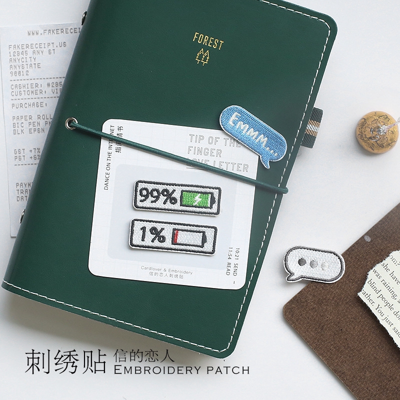 32號星球 現貨 日韓手賬信的戀人刺繡貼diy裝飾手帳本封面和收納包袋指尖情書系列4款 蝦皮購物