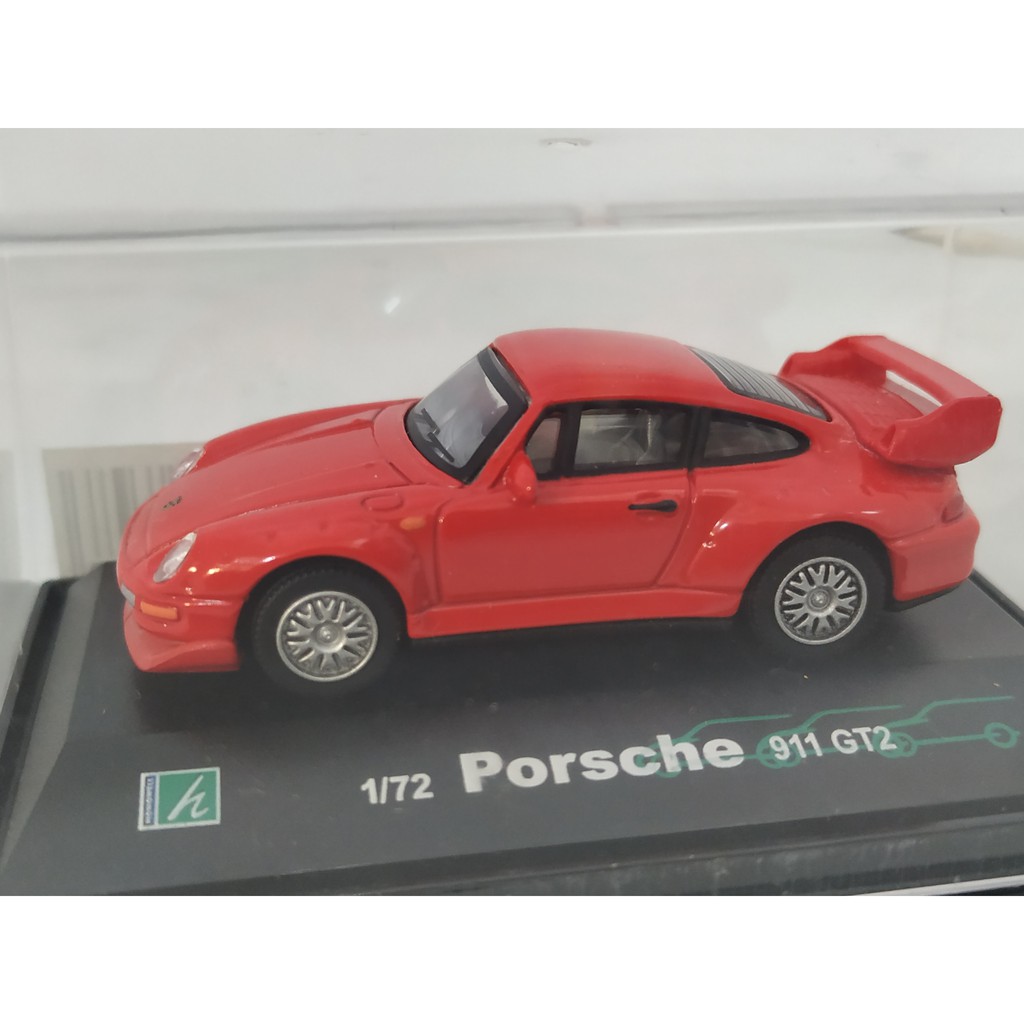 全新Hongwell 1/72_Porsche 911 GT2(紅色)