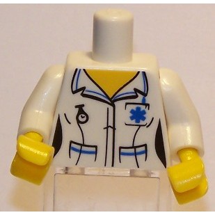 【LEGO 大補帖】白色 小護士【4566295/88585/973pb0667c01/8683】MT-10