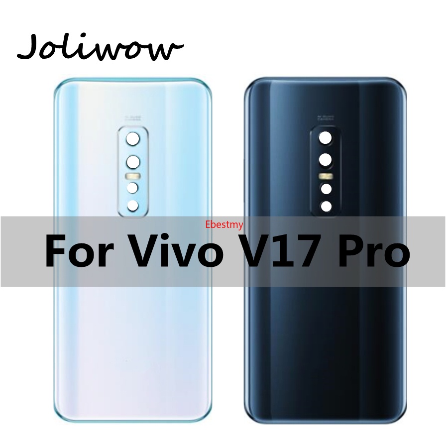 Ebmy- 適用於 vivo V17 Pro 電池蓋門外殼外殼後玻璃外殼帶鏡頭,適用於 vivo V17 Pro 後電池
