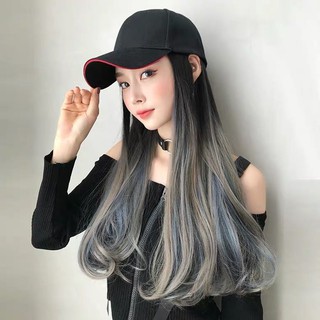 [臺灣出貨附發票] 帽子假髮一體式 假髮帽 帽子假髮 整頂假髮 假髮帽子 漁夫帽假髮 化療假髮帽 棒球帽假髮 連帽假髮