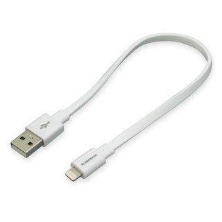 車之嚴選 cars go 汽車用品【TIH22L02W】APPLE iPhone Lightning充電傳輸扁線20cm
