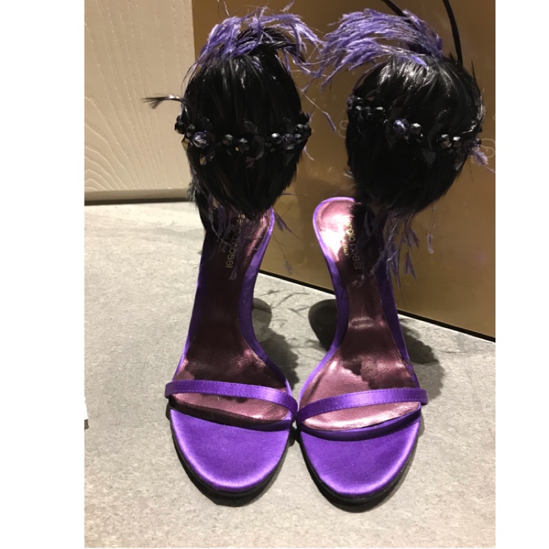 sergio rossi 紫色高跟鞋 晚宴鞋 灰姑娘鞋 買到賺到