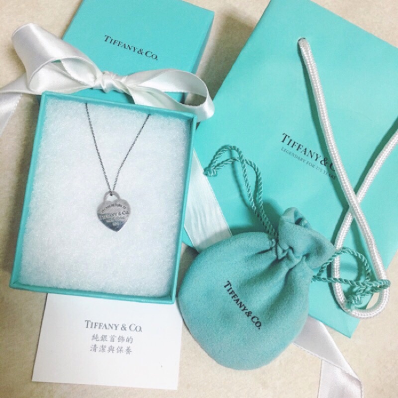 Tiffany&amp;co. Return to tiffany 純銀 925小號 愛心經典項鍊