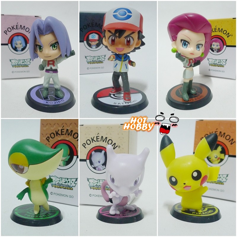 微風小舖 Pokemon 寶可夢神奇寶貝小智武藏小次郎皮卡丘超夢籐籐蛇全6款港版 蝦皮購物