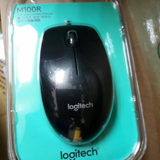 羅技 Logitech M100R 有線光學滑鼠 左手右手通用 全尺寸 隨插即用 黑色 3年保固