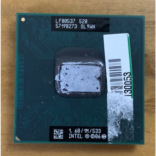 Intel Celeron M 520 (1M 快取記憶體，1.60 GHz，533 MHz 前端匯流排) 筆電用CPU