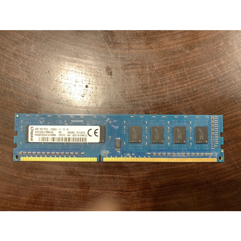 金士頓 DDR3 1600 4G ACR16D3LU1MNG/4G 單面記憶體