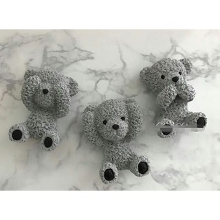 贈小皇冠5入(129) DIY樂樂 3款立體小熊翻糖模具 矽膠模具 香薰模具 巧克力模型 手工皂模 餅乾模具 蛋糕裝飾