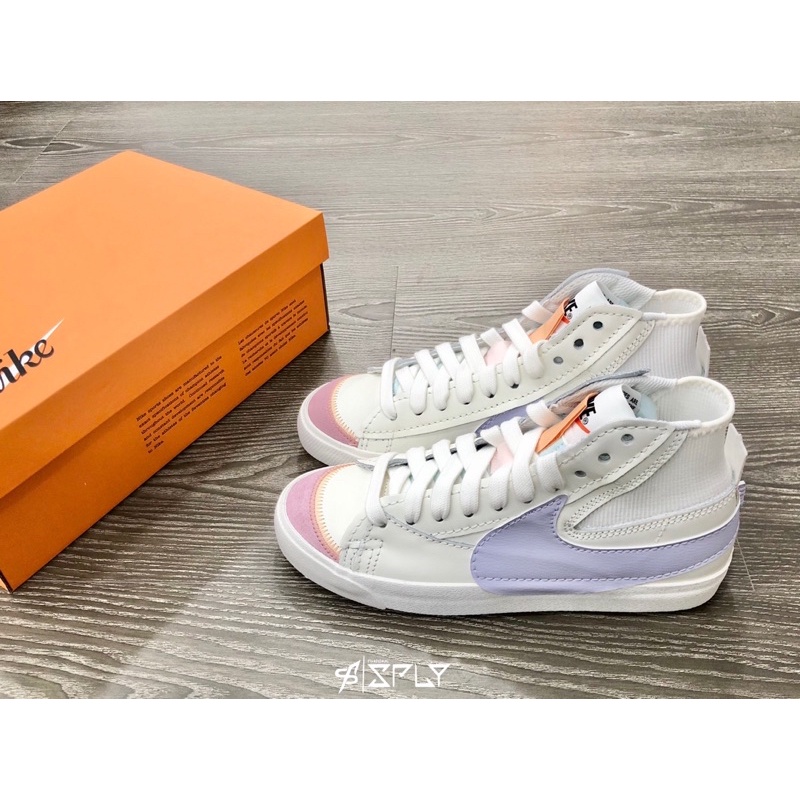 【Fashion SPLY】Nike Blazer Mid 77 Jumbo 白粉紫 拼接 DO8909-167