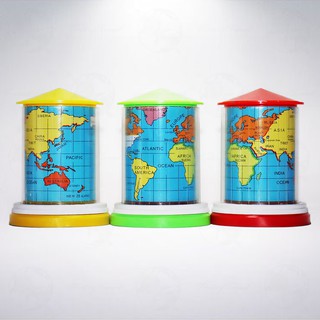 NG品! 德製世界鐘造型三合一削鉛筆器: 削鉛筆&世界時間&地圖