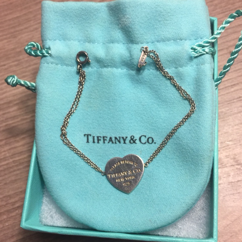 專櫃Tiffany 心型手鍊