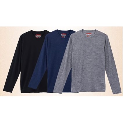 KARBON男美麗諾羊毛長袖上衣