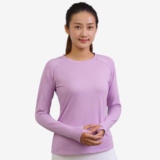 【Tumaz Apparel】託瑪斯經典女長袖上衣(淡紫色)｜機能 吸濕排汗 防曬