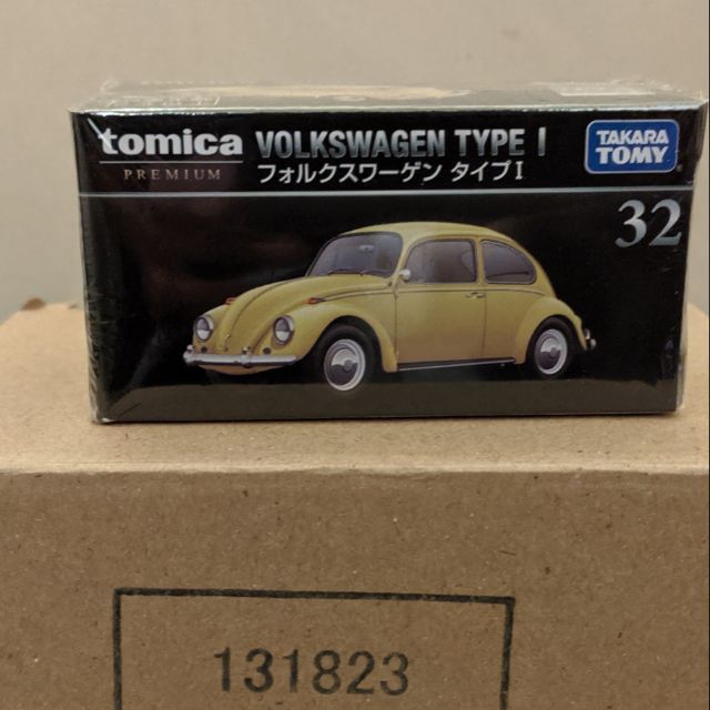 絕版 現貨 TOMICA PREMIUM 黑盒 32 VW 福斯 Type1 老金龜車 黃