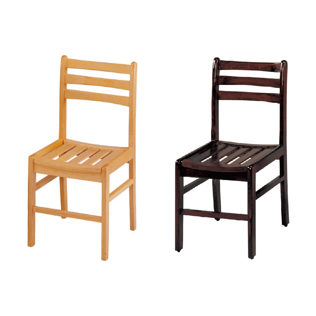 【E-xin】滿額免運 781-1 三橫椅 本色 胡桃色 木頭椅 餐椅 餐廳椅 餐桌 休閒椅 造型椅 洽談椅 休息椅