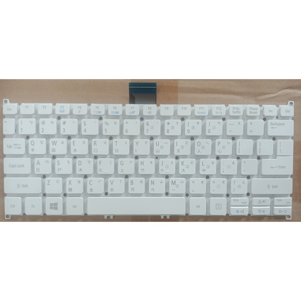 筆電鍵盤換新維修~全新 宏碁 Acer Aspire V3-370 V3-371 V3-372 V3-372T 白色