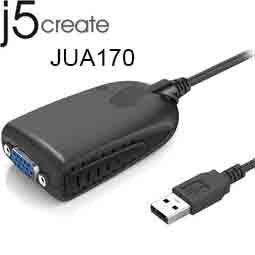 【喬格電腦】j5 create JUA170 USB2.0 外接顯示擴充卡 (D-Sub)
