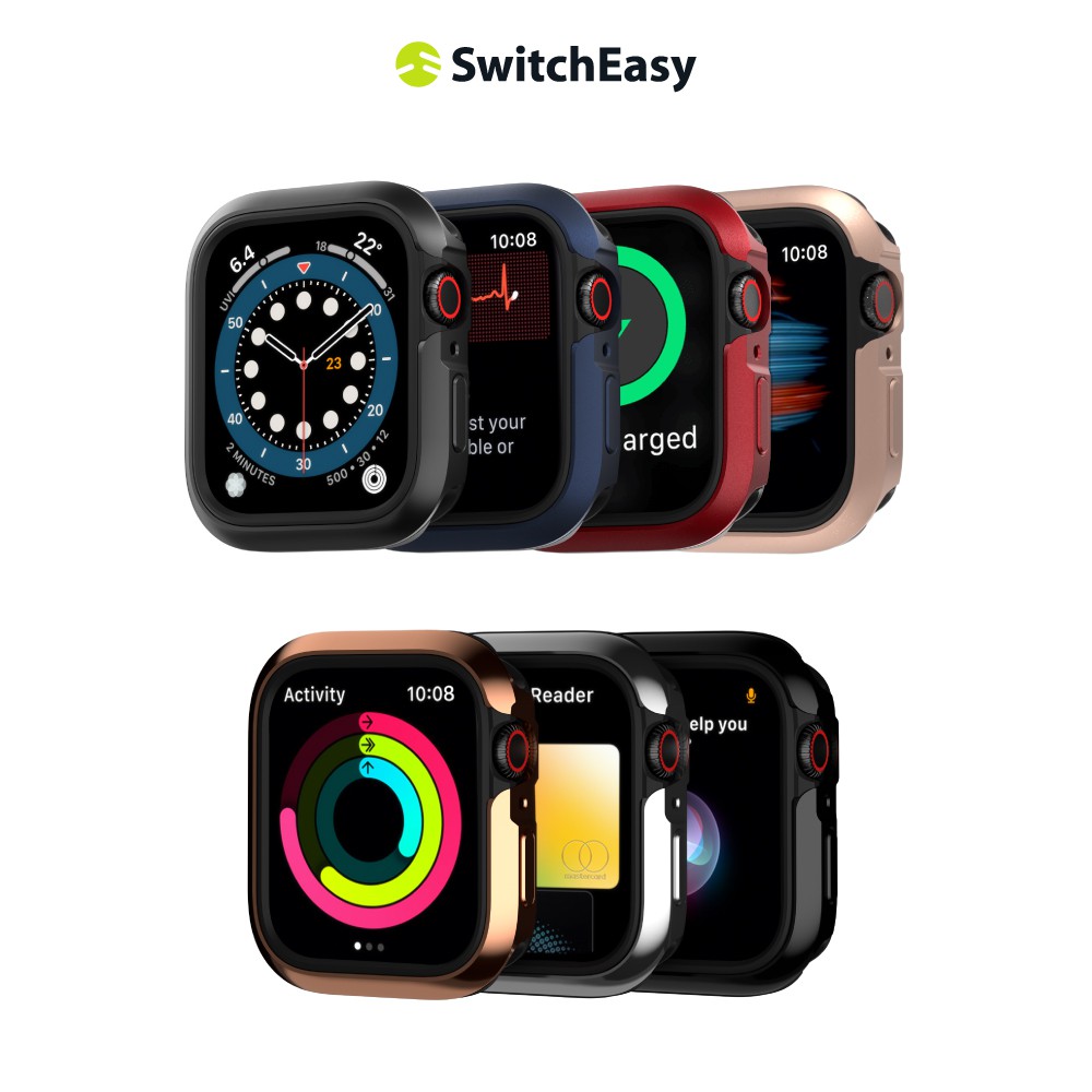 SwitchEasy 魚骨牌 Odyssey 金屬手錶保護殼 Apple Watch 6/5/4/SE