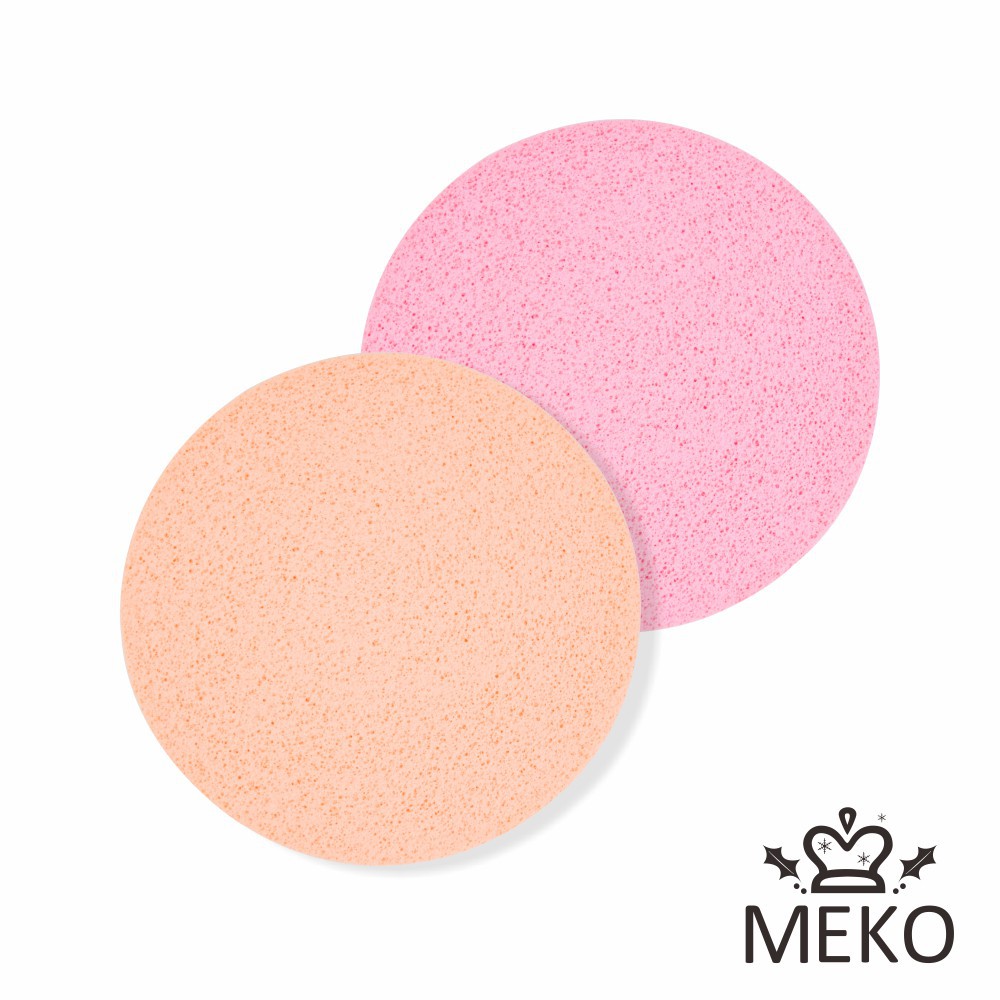 MEKO圓形洗臉海綿(2入)C-037【佳瑪】