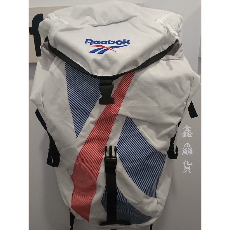 2019 九月 REEBOK CLASSIC PUMP BACKPACK 運動包 後背包 白藍紅 EC8576