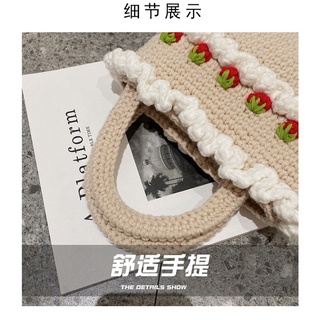 包包女潮流簡約包編織手工包時尚休閒洋氣手提水桶包女包超便宜