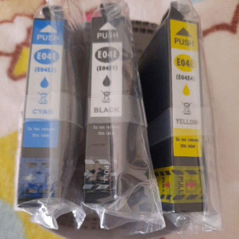 EPSON 墨水匣  04E印表機墨水盒藍黑黃三個一組